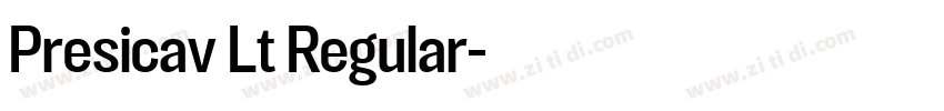 Presicav Lt Regular字体转换